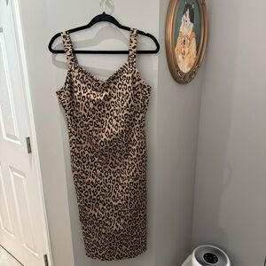 Banana Republic Leopard Print Sleeveless Dress-NWT